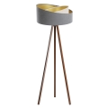 Lampa stojąca GALAXY 1xE27/60W/230V szara/wenge