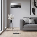 Lampa stojąca KARBON, 1x E27, 15 W, 230 V — czarna/szara