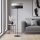 Lampa stojąca KARBON, 1x E27, 15 W, 230 V — czarna/szara