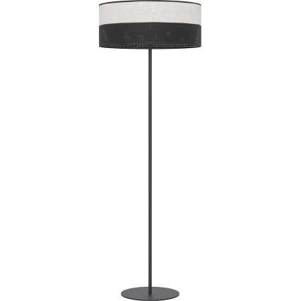 Lampa stojąca KARBON, 1x E27, 15 W, 230 V — czarna/szara