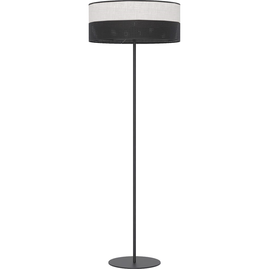 Lampa stojąca KARBON, 1x E27, 15 W, 230 V — czarna/szara
