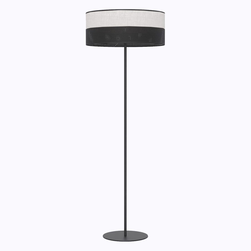 Lampa stojąca KARBON, 1x E27, 15 W, 230 V — czarna/szara