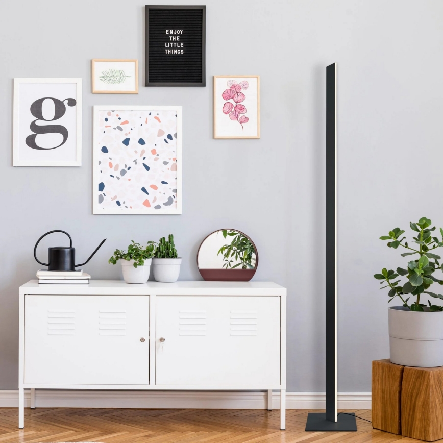 Lampa stojąca LED BERNADETTA LED/28W/230V 4000K czarna