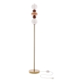 Lampa stojąca LED FLORES LED/15W/230V złota/pomarańczowa/brązowa