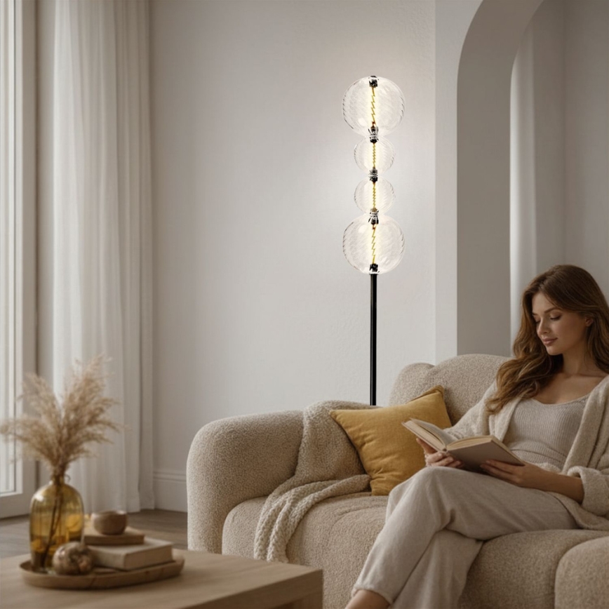 Lampa stojąca LED PLAYA LED/15W/230V czarna