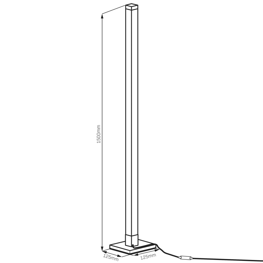Lampa stojąca LED RGBW ściemnialna MAGICAL LED/7W/230V + pilot do zdalnego sterowania