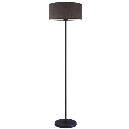 Lampa stojąca LED TUNJA 1xE27/20W/230V śr. 38 cm czarna/brązowa