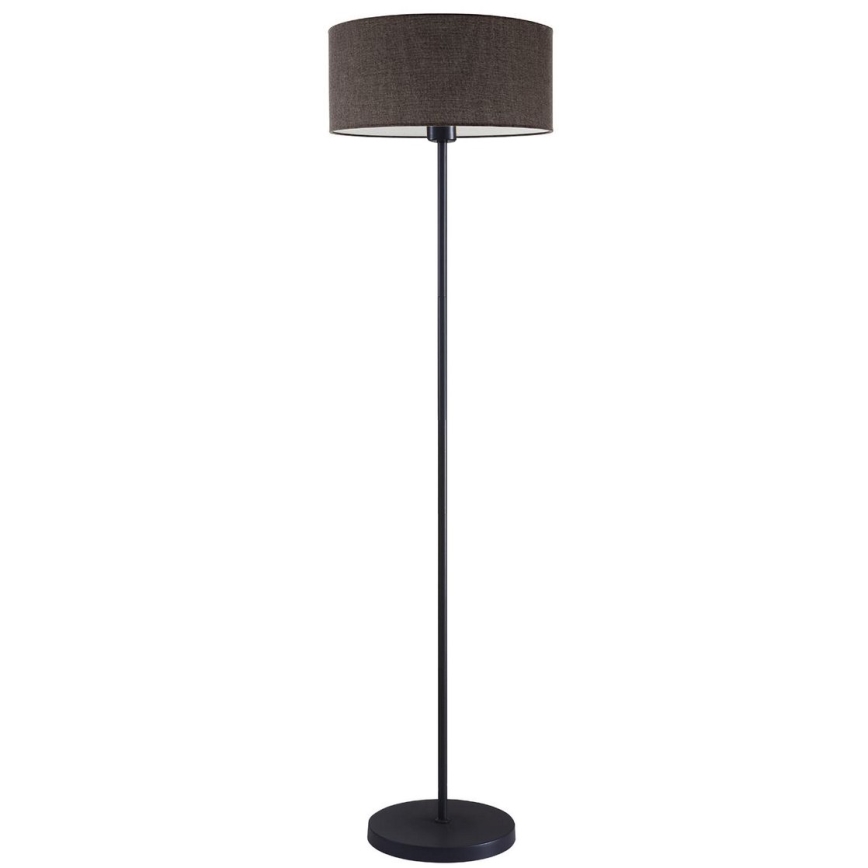 Lampa stojąca LED TUNJA 1xE27/20W/230V śr. 38 cm czarna/brązowa