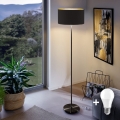 Lampa stojąca LED TUNJA 1xE27/20W/230V śr. 38 cm czarna