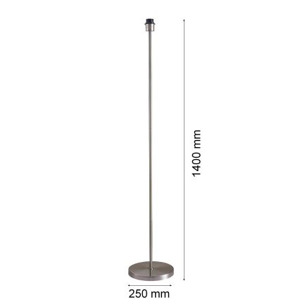 Lampa stojąca LED TUNJA 1xE27/20W/230V, średnica 30 cm, matowy chrom/biały