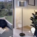 Lampa stojąca LED TUNJA 1xE27/20W/230V średnica 38 cm czarna/szara
