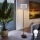Lampa stojąca LED TUNJA 1xE27/20W/230V, Ø 30 cm, czarna/biała