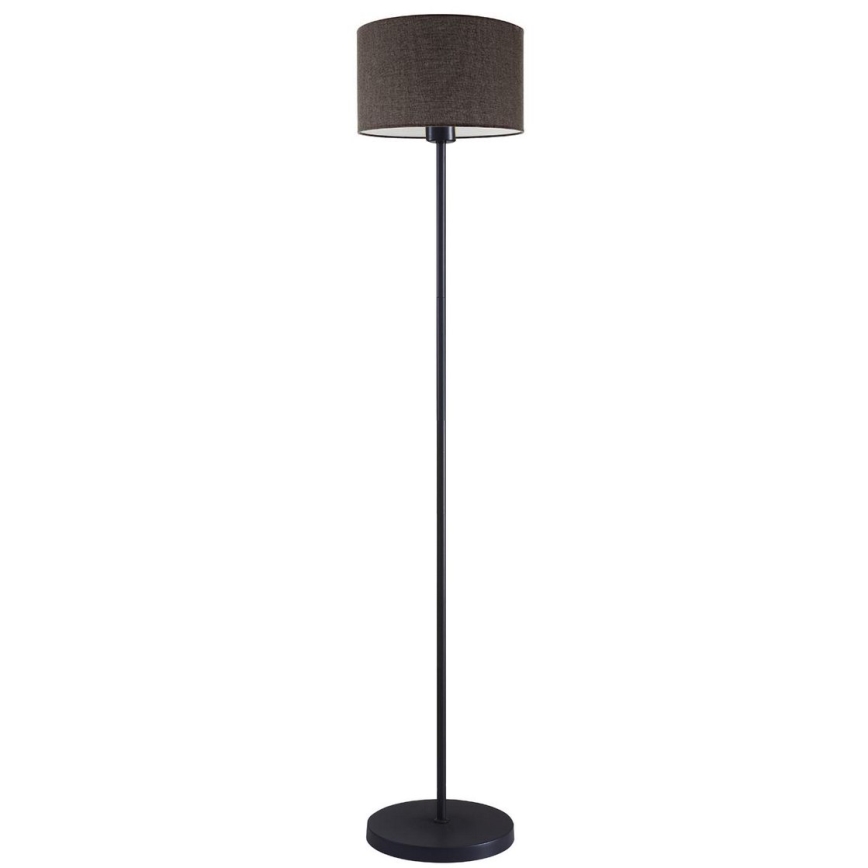 Lampa stojąca LED TUNJA 1xE27/20W/230V Ø 30 cm czarna/brązowa
