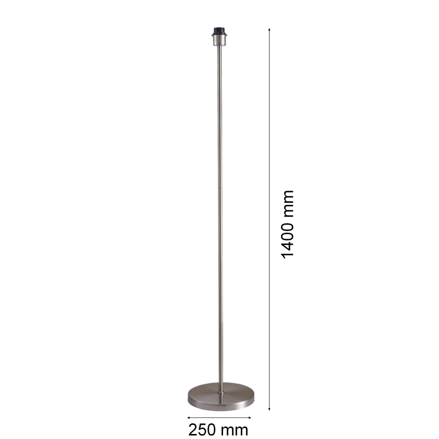 Lampa stojąca LED TUNJA 1xE27/20W/230V Ø 38 cm matowy chrom/czarny