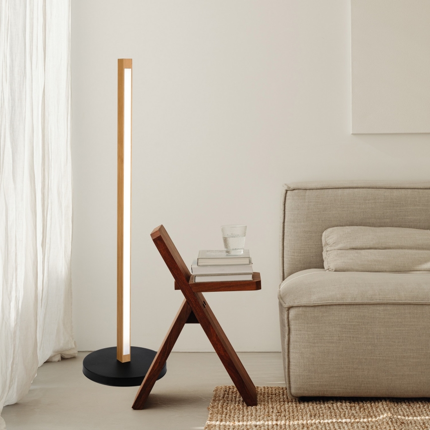 Lampa stojąca LED VERDE LED/18W/230V 3000K dąb/czarny