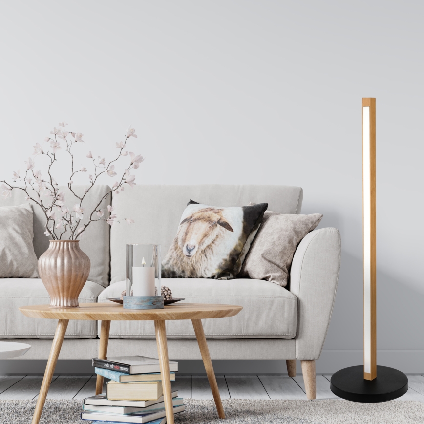 Lampa stojąca LED VERDE LED/18W/230V 3000K dąb/czarny