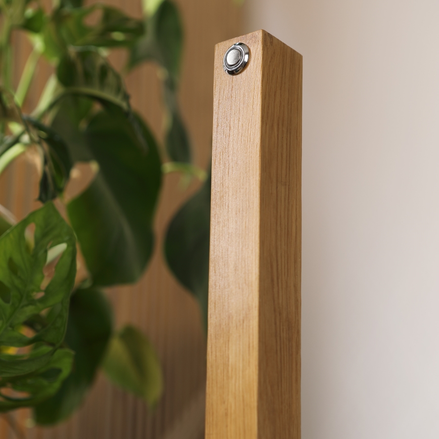 Lampa stojąca LED VERDE LED/18W/230V 3000K dąb/czarny