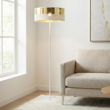 Lampa stojąca LUX 1xE27/15W/230V biała/złota