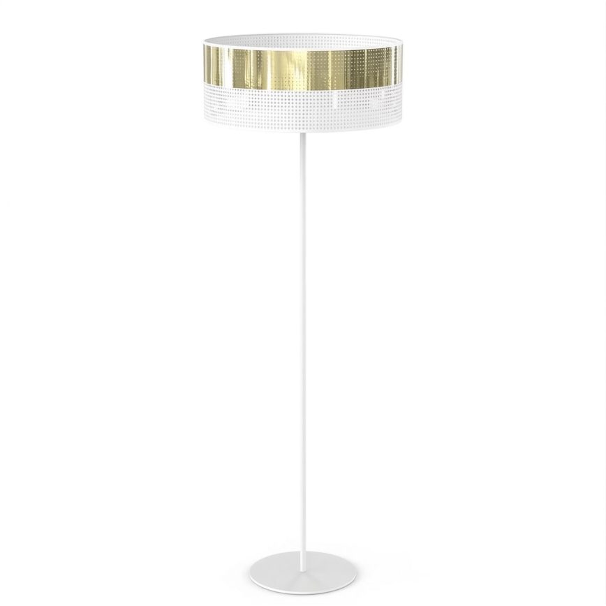 Lampa stojąca LUX 1xE27/15W/230V biała/złota