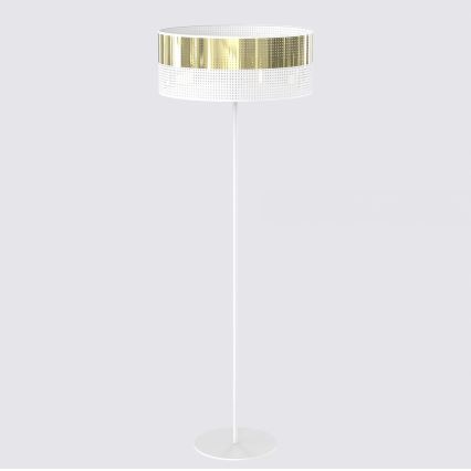 Lampa stojąca LUX 1xE27/15W/230V biała/złota