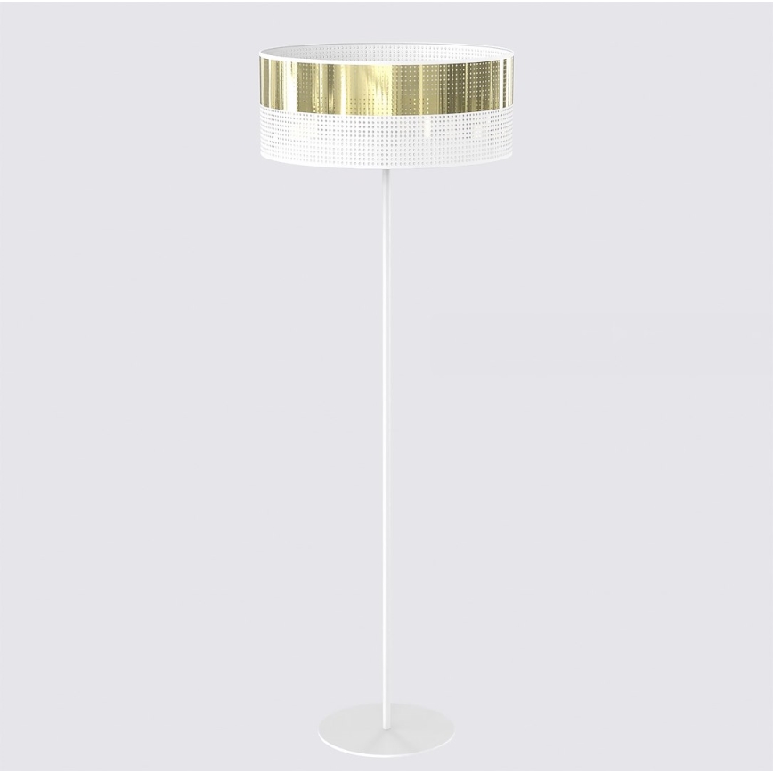 Lampa stojąca LUX 1xE27/15W/230V biała/złota