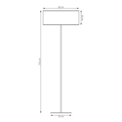Lampa stojąca LUX 1xE27/15W/230V czarna/złota