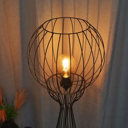 Lampa stojąca MERCURE 1xE27/15W/230V czarna