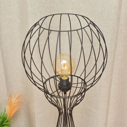 Lampa stojąca MERCURE 1xE27/15W/230V czarna