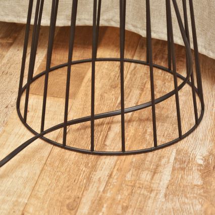 Lampa stojąca MERCURE 1xE27/15W/230V czarna