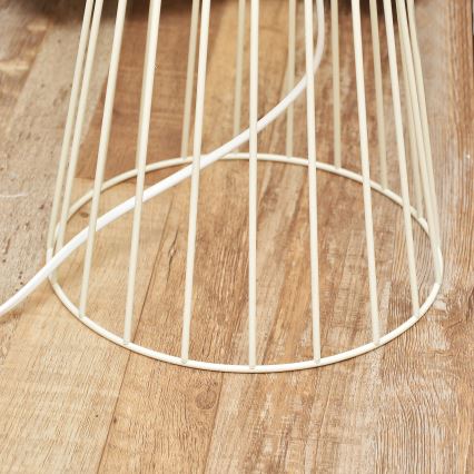 Lampa stojąca MERCURE 1xE27/15W/230V kremowa