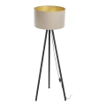 Lampa stojąca STANDART 1xE27/60W/230V beżowa/wenge