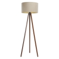Lampa stojąca STANDART 1xE27/60W/230V beżowa/wenge