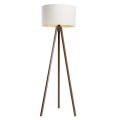 Lampa stojąca STANDART 1xE27/60W/230V biała/wenge