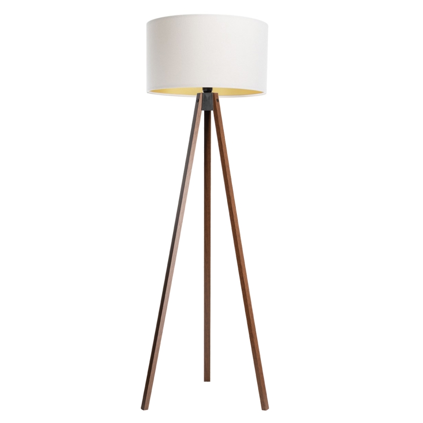 Lampa stojąca STANDART 1xE27/60W/230V biała/wenge