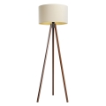 Lampa stojąca STANDART 1xE27/60W/230V kremowa/wenge