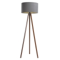 Lampa stojąca STANDART 1xE27/60W/230V szara/wenge