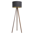 Lampa stojąca STANDART 1xE27/60W/230V szara/wenge