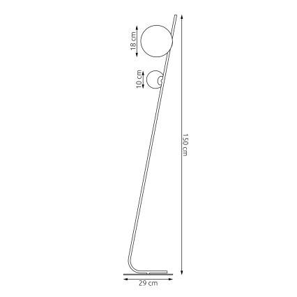 Lampa stojąca TATU 2xG9/8W/230V beżowa