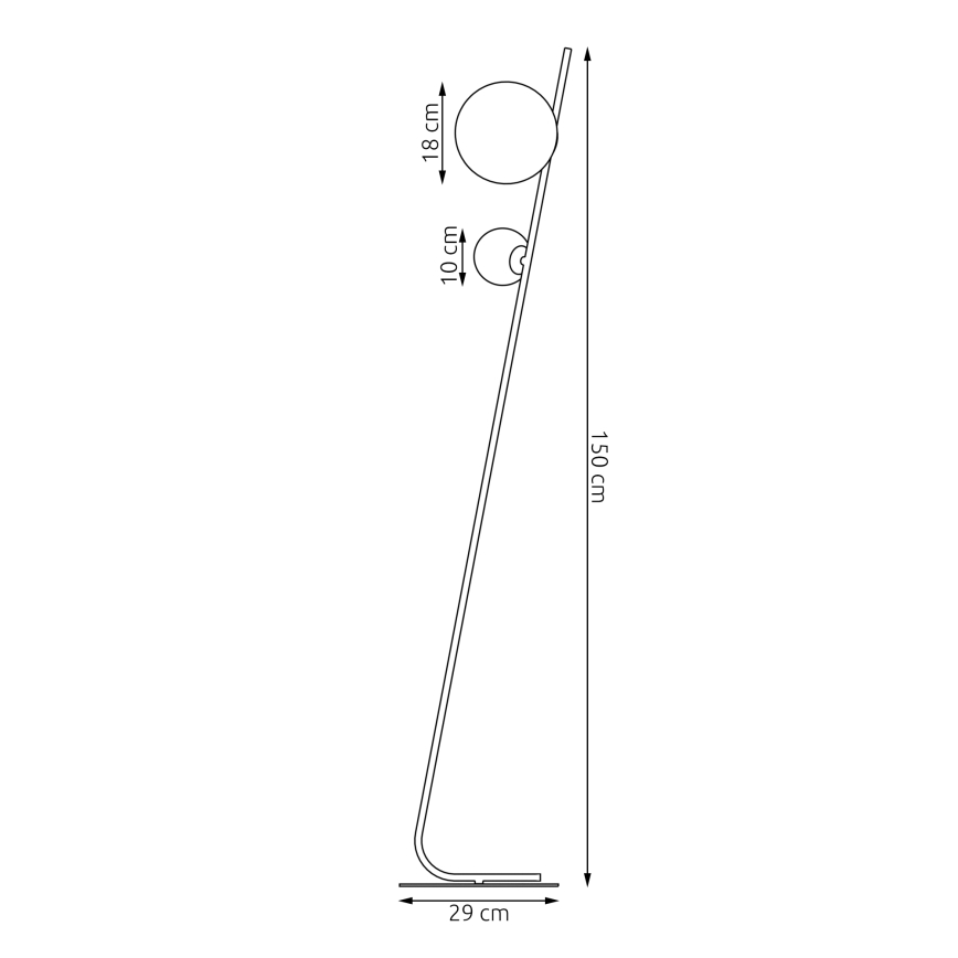 Lampa stojąca TATU 2xG9/8W/230V biała