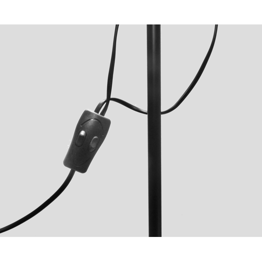 Lampa stojąca WENDY 1xE27/100W/230V + 1xE14/40W czarna