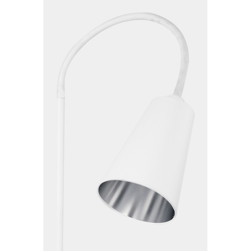 Lampa stojąca WIRE 1xE27/15W/230V biała/srebrna