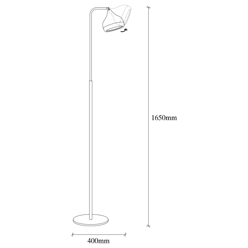 Lampa stojąca YILDO 1xE27/40W/230V