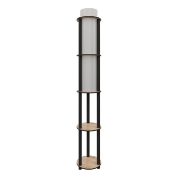 Lampa stojąca z półkami NOTO 1xE27/40W/230V beżowa/czarna