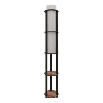 Lampa stojąca z półkami NOTO 1xE27/40W/230V brązowa/czarna