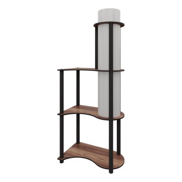 Lampa stojąca z półkami NOTO 1xE27/40W/230V brązowa/czarna