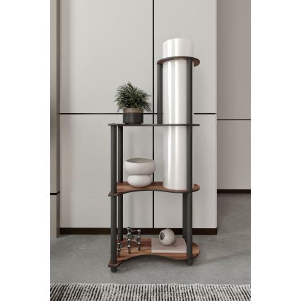 Lampa stojąca z półkami NOTO 1xE27/40W/230V brązowa/czarna