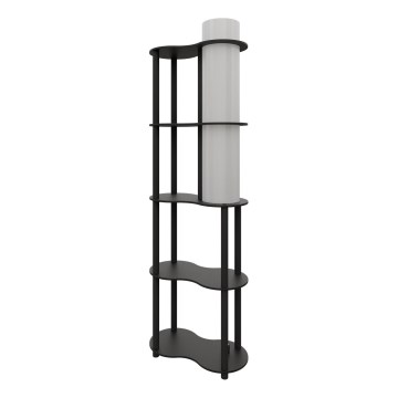 Lampa stojąca z półkami NOTO 1xE27/40W/230V czarna