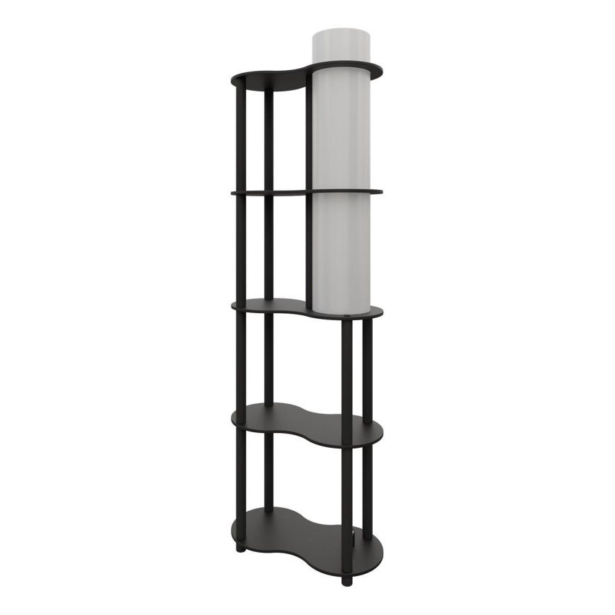 Lampa stojąca z półkami NOTO 1xE27/40W/230V czarna