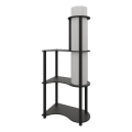 Lampa stojąca z półkami NOTO 1xE27/40W/230V czarna