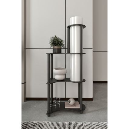 Lampa stojąca z półkami NOTO 1xE27/40W/230V czarna